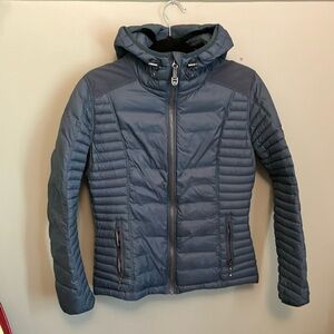 Women's Blue Quilted Jacket